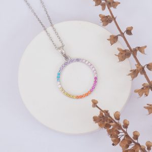 Colier Ametist Boho — Argint & Piele